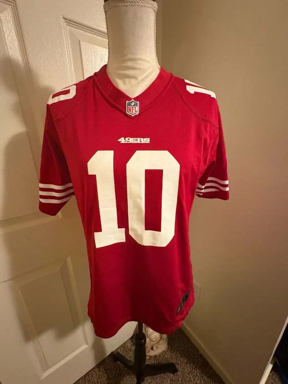 Nike SF 49ers Jimmy Garoppolo #10 Game Jersey womens Size Large